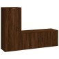vidaXL 2-tlg. TV-Schrank-Set Braun Eichen-Optik Holzwerkstoff vidaXL 2-tlg. TV-Schrank-Set Braun Eichen-Optik Holzwerkstoff