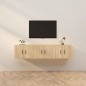 vidaXL TV-Wandschränke 3 Stk. Sonoma-Eiche 57x34,5x40 cm vidaXL TV-Wandschränke 3 Stk. Sonoma-Eiche 57x34,5x40 cm