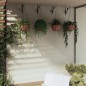 vidaXL Blumenampeln mit Halterungen und Einlagen 4 Stk. Schwarz Stahl vidaXL Blumenampeln mit Halterungen und Einlagen 4 Stk. Schwarz Stahl