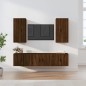 vidaXL 5-tlg. TV-Schrank-Set Braun Eichen-Optik Holzwerkstoff vidaXL 5-tlg. TV-Schrank-Set Braun Eichen-Optik Holzwerkstoff