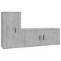 vidaXL 2-tlg. TV-Schrank-Set Betongrau Holzwerkstoff vidaXL 2-tlg. TV-Schrank-Set Betongrau Holzwerkstoff