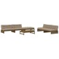 vidaXL 6-tlg. Garten-Lounge-Set mit Kissen Honigbraun Massivholz vidaXL 6-tlg. Garten-Lounge-Set mit Kissen Honigbraun Massivholz