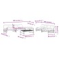 vidaXL 6-tlg. Garten-Lounge-Set mit Kissen Honigbraun Massivholz vidaXL 6-tlg. Garten-Lounge-Set mit Kissen Honigbraun Massivholz