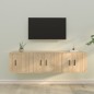 vidaXL 3-tlg. TV-Schrank-Set Sonoma-Eiche Holzwerkstoff vidaXL 3-tlg. TV-Schrank-Set Sonoma-Eiche Holzwerkstoff
