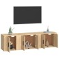 vidaXL 3-tlg. TV-Schrank-Set Sonoma-Eiche Holzwerkstoff vidaXL 3-tlg. TV-Schrank-Set Sonoma-Eiche Holzwerkstoff