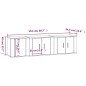 vidaXL 3-tlg. TV-Schrank-Set Sonoma-Eiche Holzwerkstoff vidaXL 3-tlg. TV-Schrank-Set Sonoma-Eiche Holzwerkstoff
