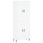 Highboard Weiß 69,5x34x180 cm Holzwerkstoff Highboard Weiß 69,5x34x180 cm Holzwerkstoff