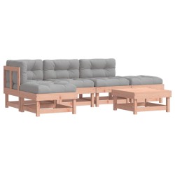 vidaXL 6-tlg. Garten-Lounge-Set mit Kissen Massivholz Douglasie