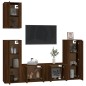 vidaXL 5-tlg. TV-Schrank-Set Braun Eichen-Optik Holzwerkstoff vidaXL 5-tlg. TV-Schrank-Set Braun Eichen-Optik Holzwerkstoff