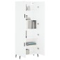 Highboard Weiß 69,5x34x180 cm Holzwerkstoff Highboard Weiß 69,5x34x180 cm Holzwerkstoff