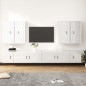 vidaXL 8-tlg. TV-Schrank-Set Hochglanz-Weiß Holzwerkstoff vidaXL 8-tlg. TV-Schrank-Set Hochglanz-Weiß Holzwerkstoff