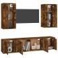 vidaXL 5-tlg. TV-Schrank-Set Räuchereiche Holzwerkstoff vidaXL 5-tlg. TV-Schrank-Set Räuchereiche Holzwerkstoff