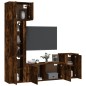 vidaXL 5-tlg. TV-Schrank-Set Räuchereiche Holzwerkstoff vidaXL 5-tlg. TV-Schrank-Set Räuchereiche Holzwerkstoff