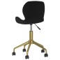 Esszimmerstühle 2 Stk. Drehbar Schwarz Samt Esszimmerstühle 2 Stk. Drehbar Schwarz Samt