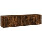 vidaXL 3-tlg. TV-Schrank-Set Räuchereiche Holzwerkstoff vidaXL 3-tlg. TV-Schrank-Set Räuchereiche Holzwerkstoff