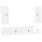 vidaXL 6-tlg. TV-Schrank-Set Hochglanz-Weiß Holzwerkstoff vidaXL 6-tlg. TV-Schrank-Set Hochglanz-Weiß Holzwerkstoff