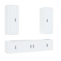 vidaXL 5-tlg. TV-Schrank-Set Weiß Holzwerkstoff vidaXL 5-tlg. TV-Schrank-Set Weiß Holzwerkstoff
