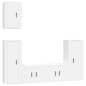 vidaXL 5-tlg. TV-Schrank-Set Weiß Holzwerkstoff vidaXL 5-tlg. TV-Schrank-Set Weiß Holzwerkstoff