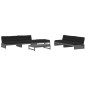 vidaXL 6-tlg. Garten-Lounge-Set mit Kissen Grau Massivholz vidaXL 6-tlg. Garten-Lounge-Set mit Kissen Grau Massivholz