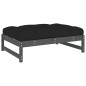 vidaXL 6-tlg. Garten-Lounge-Set mit Kissen Grau Massivholz vidaXL 6-tlg. Garten-Lounge-Set mit Kissen Grau Massivholz