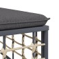 vidaXL 6-tlg. Garten-Lounge-Set mit Kissen Anthrazit Poly Rattan vidaXL 6-tlg. Garten-Lounge-Set mit Kissen Anthrazit Poly Rattan