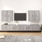 vidaXL 8-tlg. TV-Schrank-Set Grau Sonoma Holzwerkstoff vidaXL 8-tlg. TV-Schrank-Set Grau Sonoma Holzwerkstoff