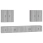 vidaXL 8-tlg. TV-Schrank-Set Grau Sonoma Holzwerkstoff vidaXL 8-tlg. TV-Schrank-Set Grau Sonoma Holzwerkstoff