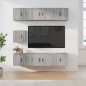 vidaXL 7-tlg. TV-Schrank-Set Grau Sonoma Holzwerkstoff vidaXL 7-tlg. TV-Schrank-Set Grau Sonoma Holzwerkstoff
