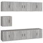 vidaXL 7-tlg. TV-Schrank-Set Grau Sonoma Holzwerkstoff vidaXL 7-tlg. TV-Schrank-Set Grau Sonoma Holzwerkstoff