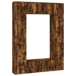 vidaXL 8-tlg. TV-Schrank-Set Räuchereiche Holzwerkstoff