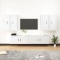 vidaXL 6-tlg. TV-Schrank-Set Weiß Holzwerkstoff vidaXL 6-tlg. TV-Schrank-Set Weiß Holzwerkstoff