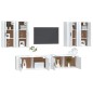 vidaXL 6-tlg. TV-Schrank-Set Weiß Holzwerkstoff vidaXL 6-tlg. TV-Schrank-Set Weiß Holzwerkstoff