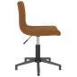 Esszimmerstühle 2 Stk. Drehbar Braun Samt Esszimmerstühle 2 Stk. Drehbar Braun Samt