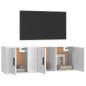vidaXL 2-tlg. TV-Schrank-Set Weiß Holzwerkstoff vidaXL 2-tlg. TV-Schrank-Set Weiß Holzwerkstoff