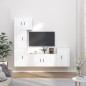 vidaXL 5-tlg. TV-Schrank-Set Hochglanz-Weiß Holzwerkstoff vidaXL 5-tlg. TV-Schrank-Set Hochglanz-Weiß Holzwerkstoff