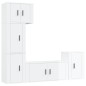 vidaXL 5-tlg. TV-Schrank-Set Hochglanz-Weiß Holzwerkstoff vidaXL 5-tlg. TV-Schrank-Set Hochglanz-Weiß Holzwerkstoff