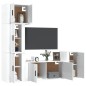 vidaXL 5-tlg. TV-Schrank-Set Hochglanz-Weiß Holzwerkstoff vidaXL 5-tlg. TV-Schrank-Set Hochglanz-Weiß Holzwerkstoff
