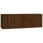 vidaXL 2-tlg. TV-Schrank-Set Braun Eichen-Optik Holzwerkstoff vidaXL 2-tlg. TV-Schrank-Set Braun Eichen-Optik Holzwerkstoff
