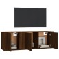 vidaXL 2-tlg. TV-Schrank-Set Braun Eichen-Optik Holzwerkstoff vidaXL 2-tlg. TV-Schrank-Set Braun Eichen-Optik Holzwerkstoff