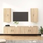 vidaXL 4-tlg. TV-Schrank-Set Sonoma-Eiche Holzwerkstoff vidaXL 4-tlg. TV-Schrank-Set Sonoma-Eiche Holzwerkstoff