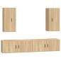 vidaXL 4-tlg. TV-Schrank-Set Sonoma-Eiche Holzwerkstoff vidaXL 4-tlg. TV-Schrank-Set Sonoma-Eiche Holzwerkstoff