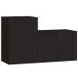 vidaXL 2-tlg. TV-Schrank-Set Schwarz Holzwerkstoff vidaXL 2-tlg. TV-Schrank-Set Schwarz Holzwerkstoff