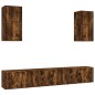 vidaXL 6-tlg. TV-Schrank-Set Räuchereiche Holzwerkstoff vidaXL 6-tlg. TV-Schrank-Set Räuchereiche Holzwerkstoff