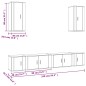 vidaXL 6-tlg. TV-Schrank-Set Räuchereiche Holzwerkstoff vidaXL 6-tlg. TV-Schrank-Set Räuchereiche Holzwerkstoff