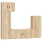 vidaXL 5-tlg. TV-Schrank-Set Sonoma-Eiche Holzwerkstoff vidaXL 5-tlg. TV-Schrank-Set Sonoma-Eiche Holzwerkstoff