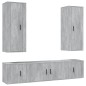 vidaXL 5-tlg. TV-Schrank-Set Betongrau Holzwerkstoff vidaXL 5-tlg. TV-Schrank-Set Betongrau Holzwerkstoff