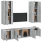 vidaXL 5-tlg. TV-Schrank-Set Betongrau Holzwerkstoff vidaXL 5-tlg. TV-Schrank-Set Betongrau Holzwerkstoff