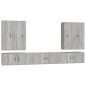 vidaXL 7-tlg. TV-Schrank-Set Grau Sonoma Holzwerkstoff vidaXL 7-tlg. TV-Schrank-Set Grau Sonoma Holzwerkstoff