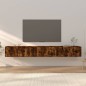 vidaXL TV-Wandschränke 3 Stk. Räuchereiche 100x34,5x40 cm vidaXL TV-Wandschränke 3 Stk. Räuchereiche 100x34,5x40 cm