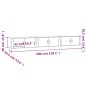 vidaXL TV-Wandschränke 3 Stk. Räuchereiche 100x34,5x40 cm vidaXL TV-Wandschränke 3 Stk. Räuchereiche 100x34,5x40 cm